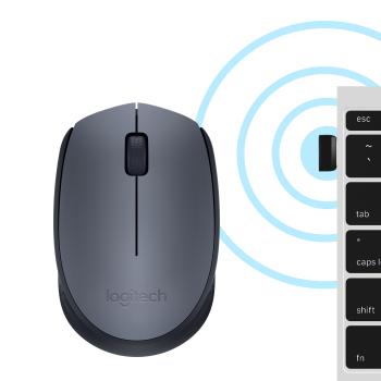 Logitech M170 Wireless Maus grau – 2,4 GHz Funkmaus optisch 1000 DPI Plug & Play